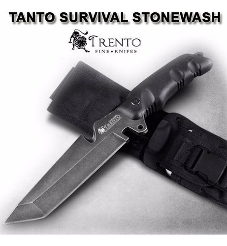 Cuchillo Táctico Comando Tanto Stonewash Survival