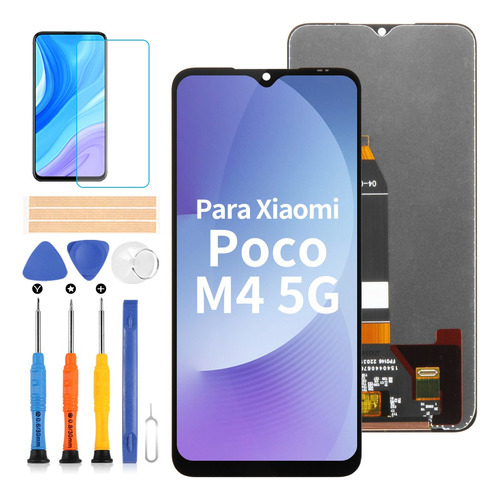 Para Xiaomi Poco M5/ M4 5g 22041219pg Pantalla Táctil Lcd Color Negro