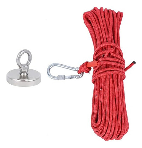 Kit De Ímã De Pesca Poderoso D48 75 Kg Com Corda De 20 M