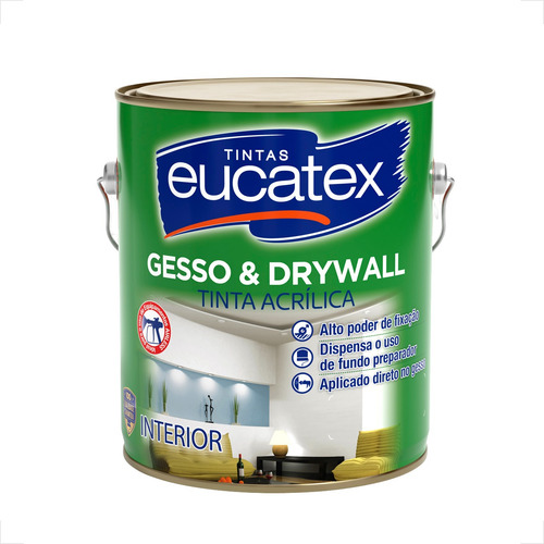 Fundo Gesso Eucatex 3600ml Branco