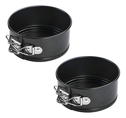 Set De 2 Moldes Desmontables Para Cheesecake De 4.3puLG,