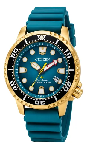Relógio Citizen Promaster Diver 200m Eco-drive Turquesa | MercadoLivre