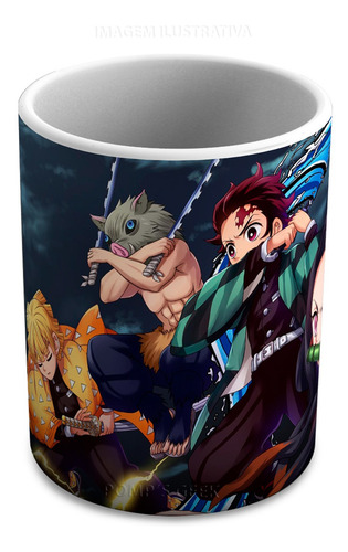Imagem 1 de 3 de Caneca De Ceramica Kimetsu No Yaiba 325 Ml