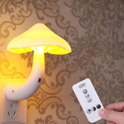 De Lámpara De Hongo Enchufe En Apliques De Pared Enchufe Luz