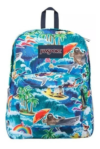 Mochila Superbreak Jansport  Multi Wet Sloth T5010l2 