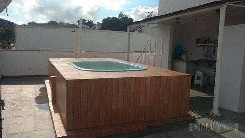 Imagem 17 de 26 de Cobertura Com 3 Dormitórios À Venda, 250 M² Por R$ 900.000,00 - Pechincha - Rio De Janeiro/rj - Co0013