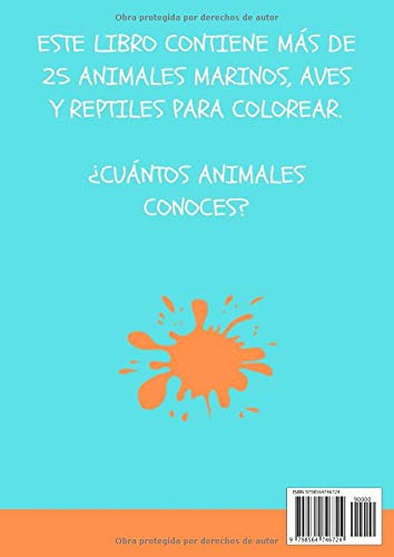 Libro Para Colorear Animales: Dibujos De Animales Para Color