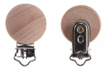 Comprar Pack Broche Porta Chupete Montessori Madera Circular X 10 Un
