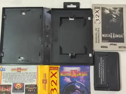 Sega 32x Tectoy : Mortal Kombat 2 Com Manual Original Encart