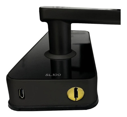 Fechadura Digital Abertura Para Esquerda Preta Sl100 Papaiz