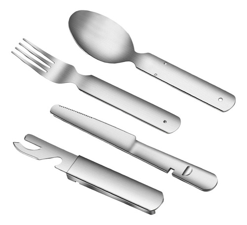 Utensilios De Viaje Vajilla Portátil 1 Tenedor Cuchara