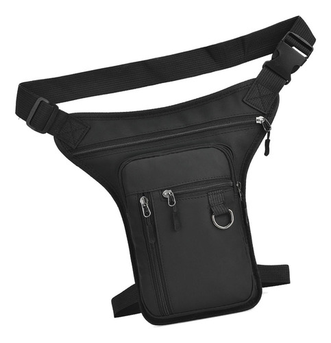 Muslo Drop Leg Bag Cierre De Cremallera Para Negro