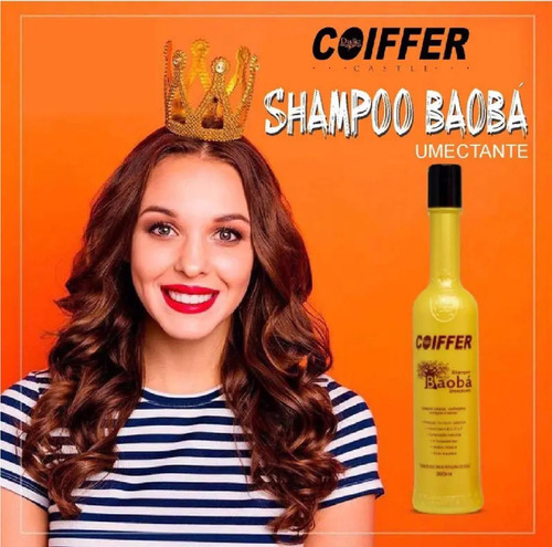 Kit 2 Coiffer Baobá Shampoo Para Fios Cacheados E Mistos