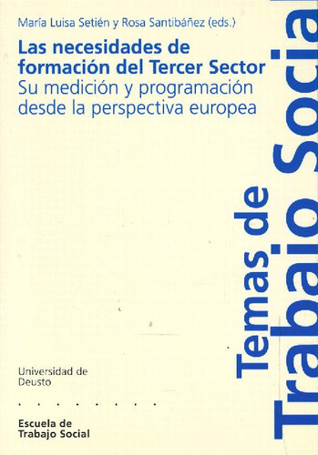 Libro Las Necesidades De Formación Del Tercer Sector De Marí