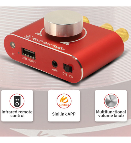 Amplificador De Audio, Controlador Usb Estéreo, Control