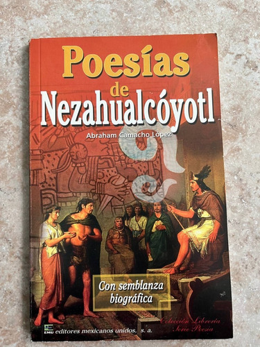 Libro Poesías De Nezahualcóyotl