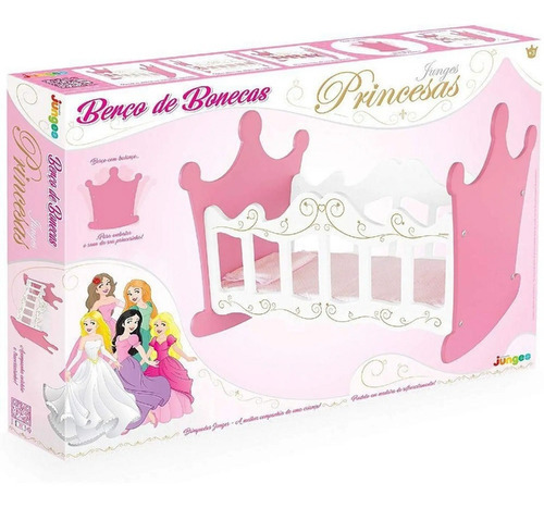 Brinquedo Berço Para Bonecas Princesas Brinquedos Junges