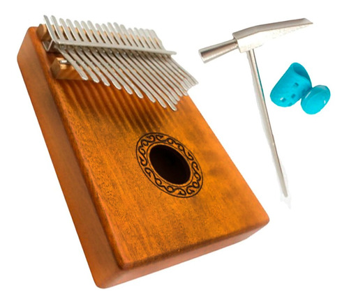 Kalimba Piano De Dedo Marques Klb17 Mahogany 17 Teclas