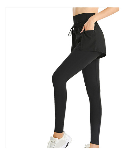 Leggins Con Falda De Tenis Y Bolsillos Para Mujer Estilo Ca