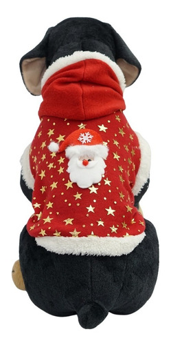 Imagen 2 de 4 de Chaleco Navidad Perros Gatos Saco Buzo Chaqueta Talla L