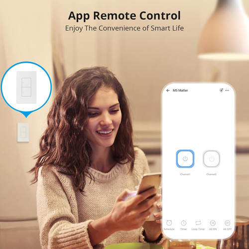 Interruptor Inteligente Sonoff M5 2 Botones Wifi Matter