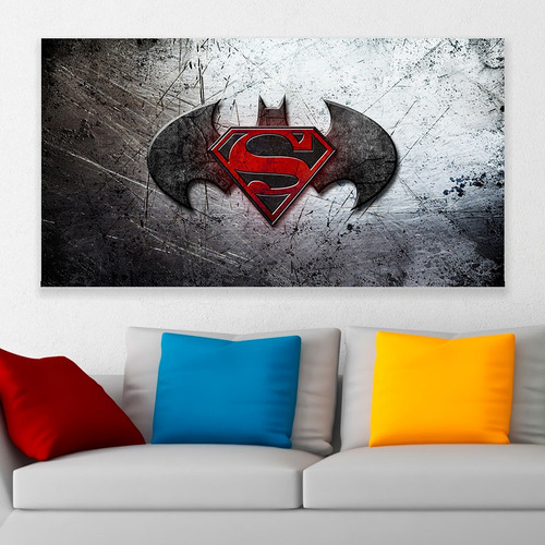 Cuadro Decorativo Batman Vs Superman Art 80x50cm