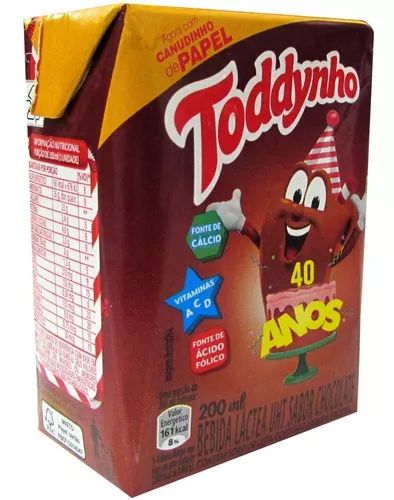 Bebida Láctea UHT Chocolate Toddynho Caixa 200ml