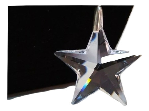 Pingente Estrela 2,8 Cm Cristal Swarovski Em Prata 925