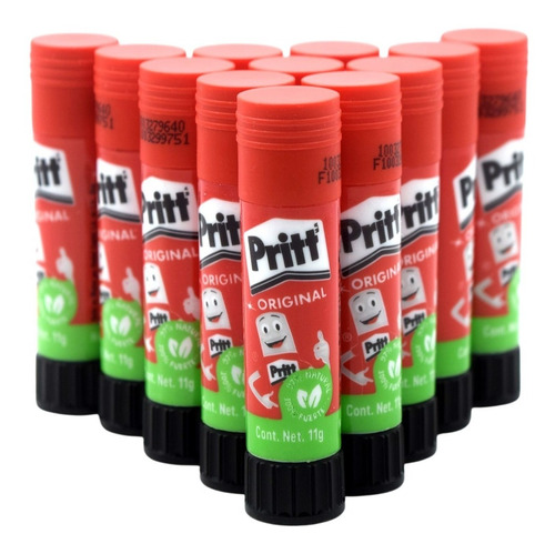 Pegamento Lapiz Adhesivo Pritt 11g Cont. 12 Piezas