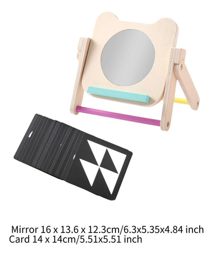 Espejo De Tiempo Para Bebés, Juguetes Montessori, Tarjetas