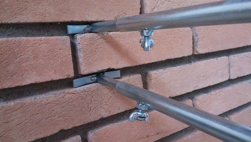 Imagem 5 de 6 de Suporte Para Churrasqueira 2 Peças Apoio P/ Grelha E Espeto