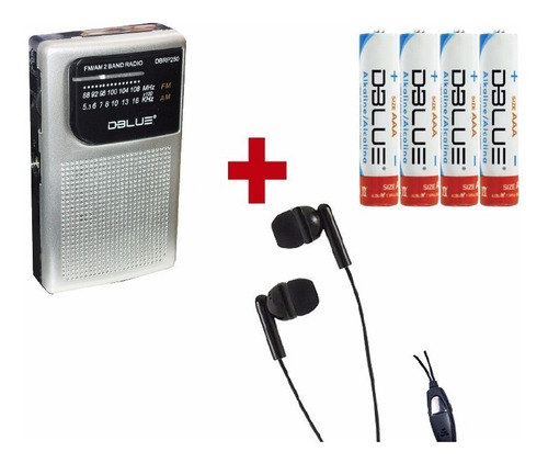 Promo Navidad Radio Analoga De Bolsillo + Pack De Pilas