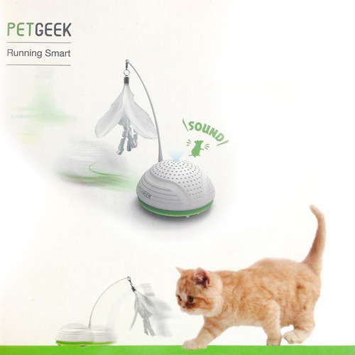 Juguete Para Gatos Interactivo Petgeek Movimiento Y Sonido
