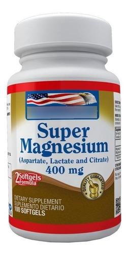 Super Magnesium 400 Mg (100 Softg - Unidad a $60000