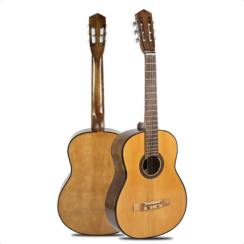 Guitarra Electro Acustica Criolla Funda Pua Colores Color Caoba Material Del Diapasón Madera Orientación De La Mano Diestro