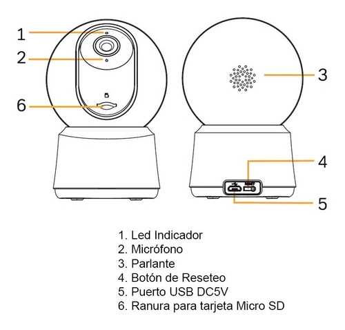 Imagen 8 de 8 de Cámara Ip Interior Full Hd Wifi Alexa Y Google Home
