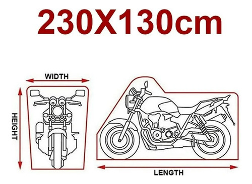 Funda Impermeable Cubierta Para Motocicleta Cubre Moto