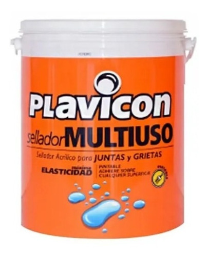 Sellador Acrílico Multiuso Plavicon Grietas Fisuras 5 Kg Mm