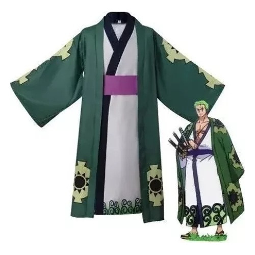 Disfraz Cosplay Piece Roronoa Zoro Kimono Halloween