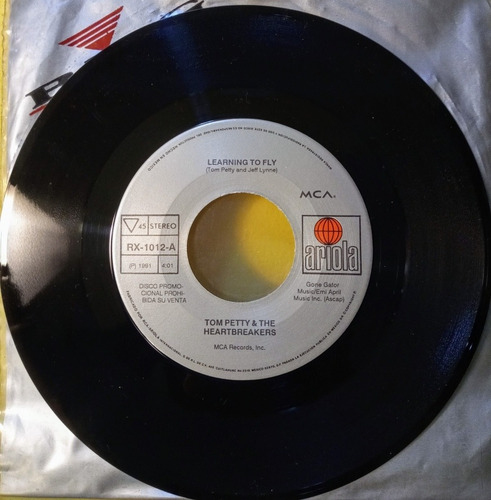 Tom Petty Learning To Fly Vinilo Ep 45 Rpm Promo Casi Nuevo (Usado)