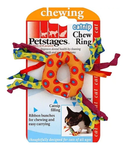 Imagen 1 de 2 de Juguete Para Gatoscatnip Chew Ring Petastges