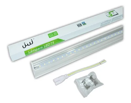 comprar Tubo T5 Base Integrado Transparente 18w Luz Calida 10pzs Jwj