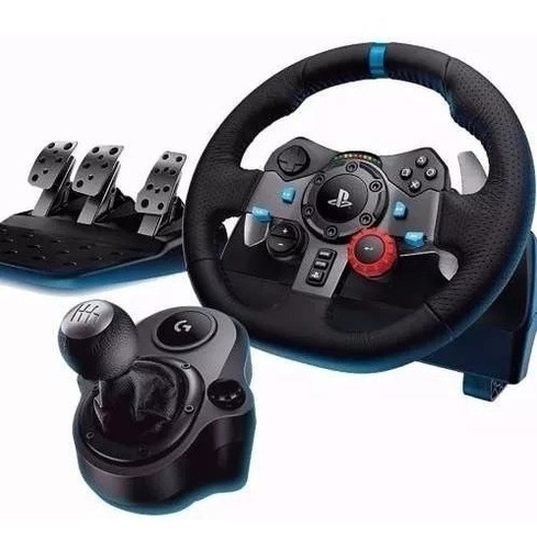 Imagen 8 de 10 de Volante Logitech G29 Gamer + Pedalera + Palanca Ps3 Ps4 Pc
