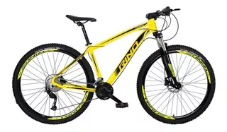Bicicleta Aro 29 27v Rino Everest - Alivio 1.0 K7 + Trava Cor Amarelo Neon Tamanho Do Quadro 21