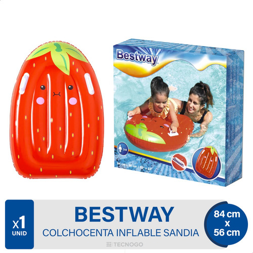 Colchoneta Inflable Sandia Flotador Pileta Bestway 01mercado Color UNICO