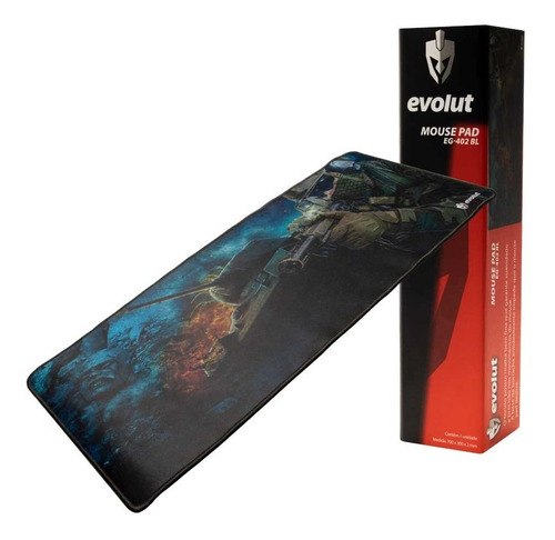 Mouse Pad Gamer Evolut Eg-402 Bl 700x300x2mm | Hv-mp861