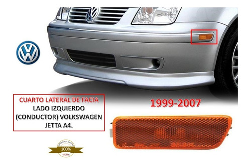 Cuarto Lateral De Facia Izquierdo Volkswagen Jetta A4 99-07.