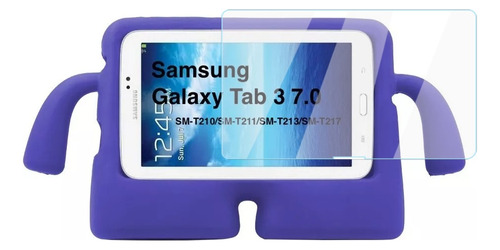Protector Uso Rudo Goma Brazitos Samsung Tab 3 7 T210 Niños