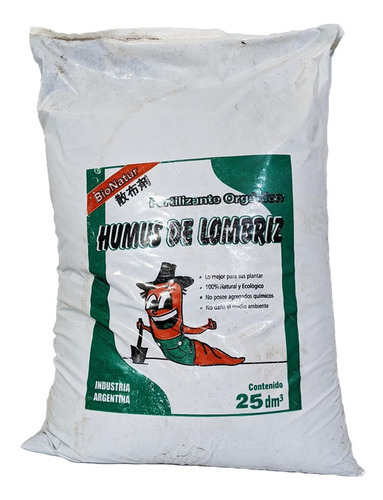 Humus De Lombriz. Abono Organico. Bionatur 25 Litros