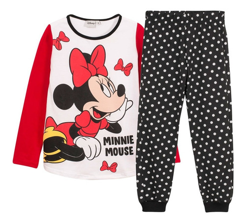 Pijama Manga Larga Disney Minnie Mouse Licencia Original